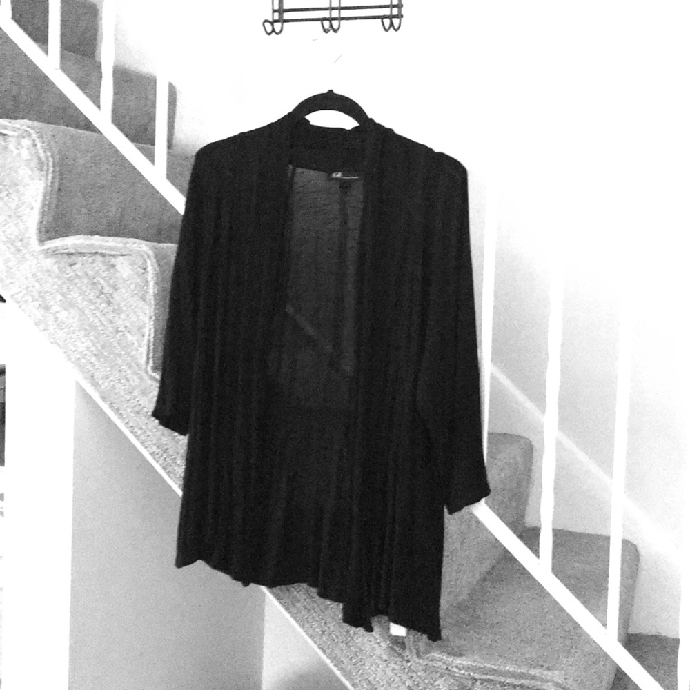 Black cardigan